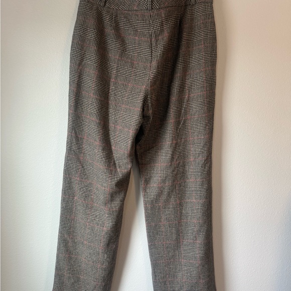 Lauren Ralph Lauren Wool Blend Brown Plaid Dress Pants - Picture 4 of 5